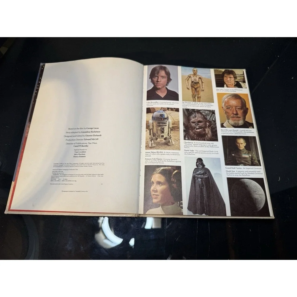 Vintage 1978 The Star Wars Storybook HC - Full Color Photos - Random House